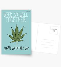 Weed Go Well Together Postcards
