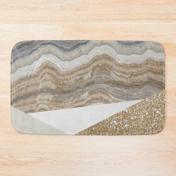 Item preview, preppy minimalist geometric earth tone triangles beige tan marble  designed and sold by LEILA ART SPACE.