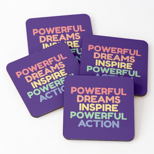 Item preview, Powerful Dreams Inspire Powerful Action designed and sold by retro87tee.