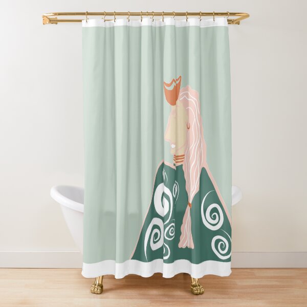 The Badass Queen Shower Curtain