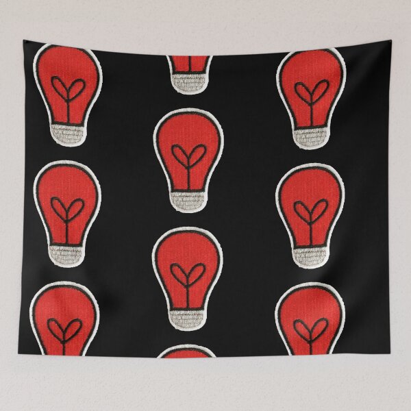Item preview, Red Lightbulb Sticker designed and sold by designolo.