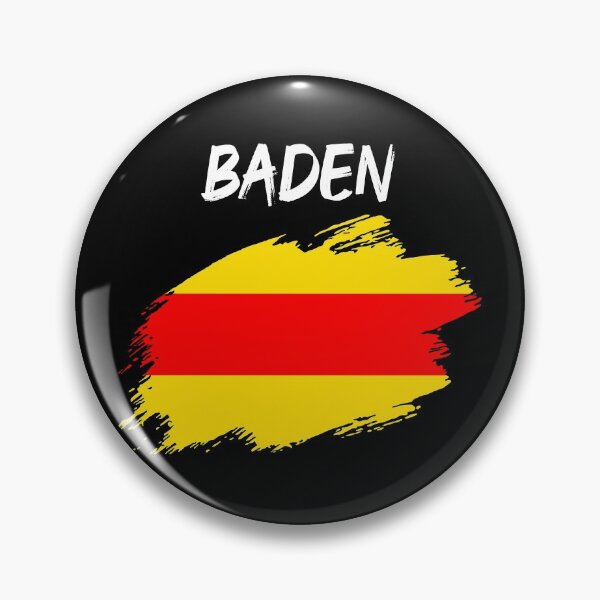 Item preview, Baden Baden flag flag brush stroke Badnerland designed and sold by GeogDesigns.