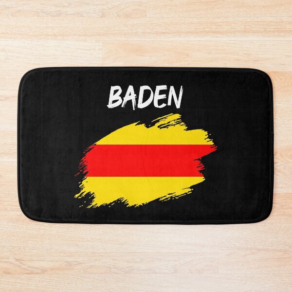 Item preview, Baden Baden flag flag brush stroke Badnerland designed and sold by GeogDesigns.