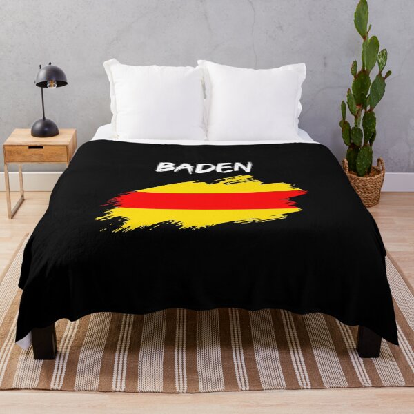 Item preview, Baden Baden flag flag brush stroke Badnerland designed and sold by GeogDesigns.