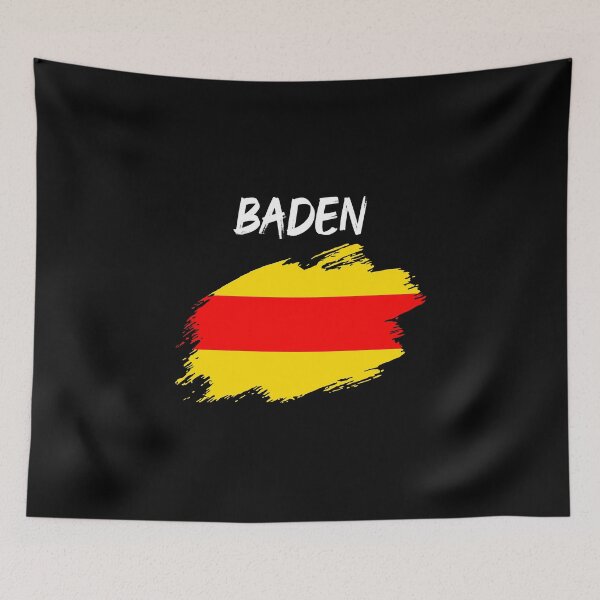 Item preview, Baden Baden flag flag brush stroke Badnerland designed and sold by GeogDesigns.