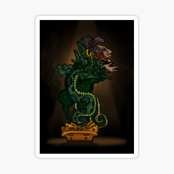 Mayan Serpent God Sticker