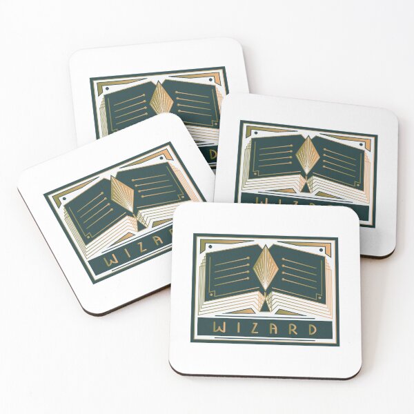 Item preview, wizard art deco style logo designed and sold by sarastripe.
