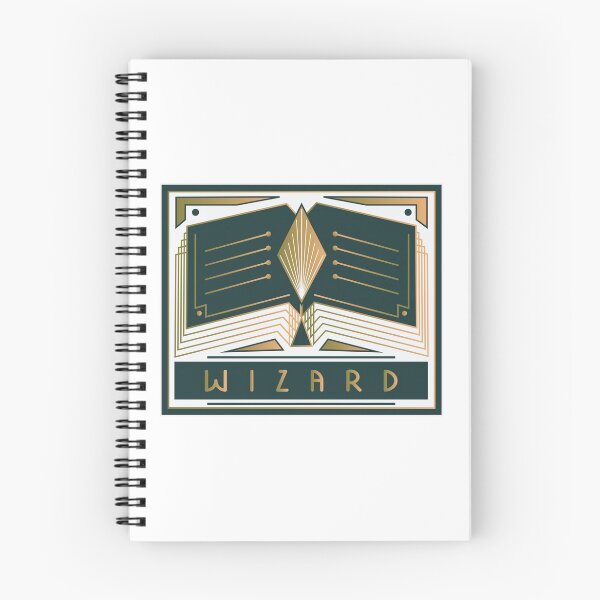 Item preview, wizard art deco style logo designed and sold by sarastripe.