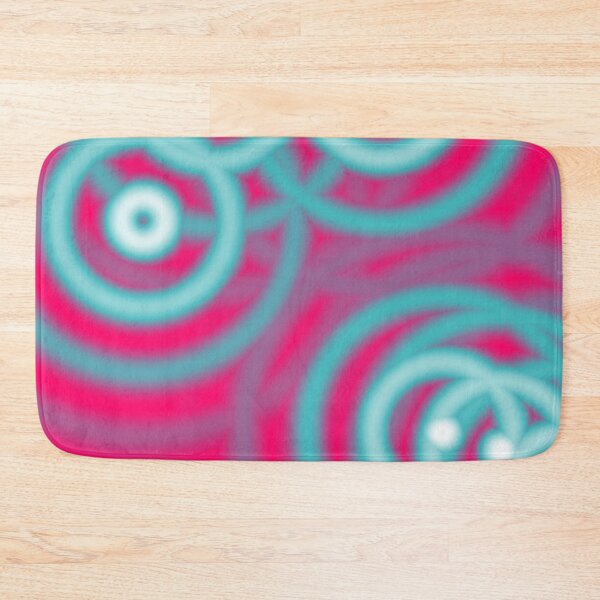 Item preview, 1980s modern abstract girly pattern hot pink Fuschia designed and sold by LEILA ART SPACE.