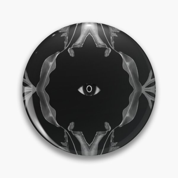 Illusion - collage art, eye, nature, leaves, black Pin