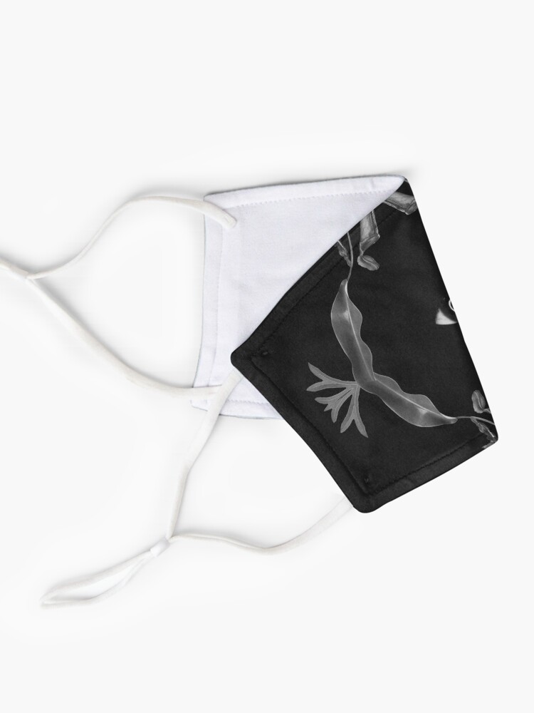 Alternate view of Illusion - collage art, eye, nature, leaves, black Mask
