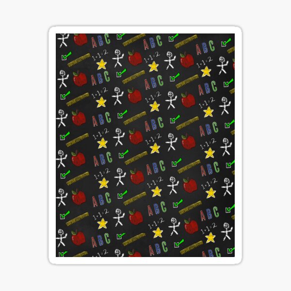 Primary School Teacher blackboard Sticker