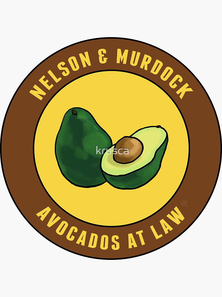 "Avocados at law" Sticker for Sale by krusca Redbubble