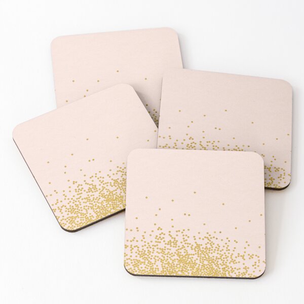 Item preview, Blush Pink & Gold Confetti  designed and sold by newburyboutique.