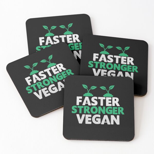 Item preview, Faster Stronger Vegan Novelty Vegan Athlete designed and sold by LostLatticework.