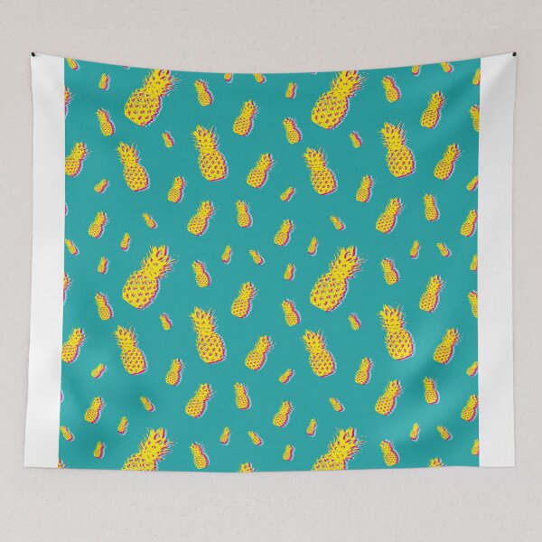 Artikelvorschau, Ananas Muster Türkis Tropische Früchte entworfen und verkauft von xxBENxx.