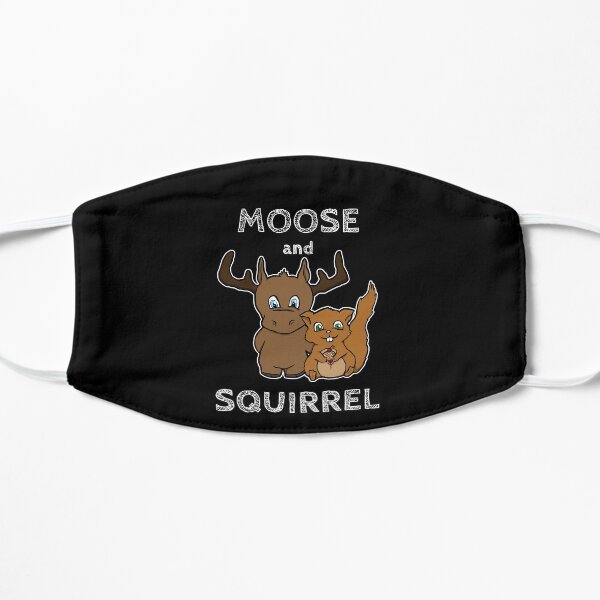 Moose and squirrel with text Mask