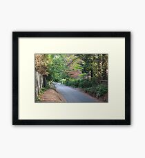 Down the Lane Framed Print