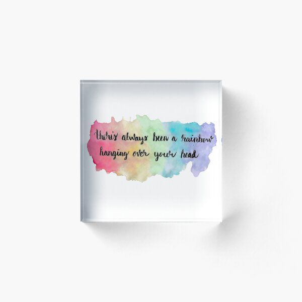 Rainbow Acrylic Block