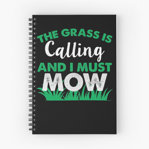 Item preview, The Grass is Calling and I Must Mow Funny Lawn Mowing Gift  designed and sold by LostLatticework.