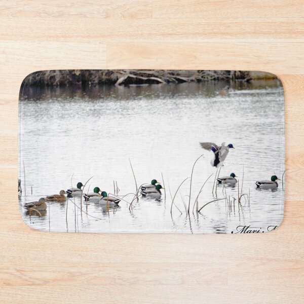 Item preview, Ducks on pond designed and sold by MoreGoodArt.