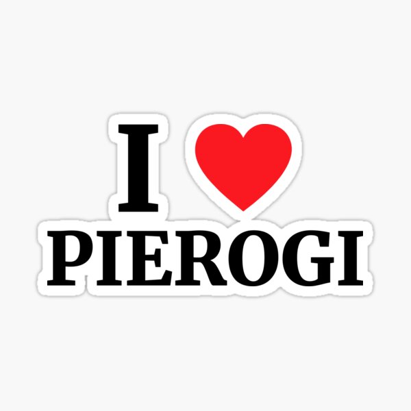 Vista previa del artículo con la obra «Amo el corazón de Pierogi», diseñado y vendido por Vanover Designs.