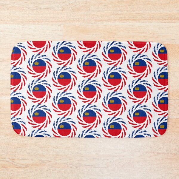 Item preview, Liechtensteinian American Multinational Patriot Flag Series designed and sold by Carbon-Fibre Media.