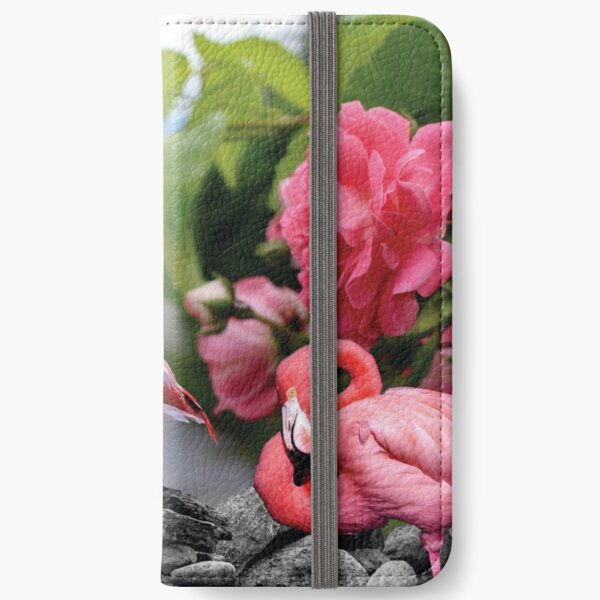 Flamingos iPhone Wallet