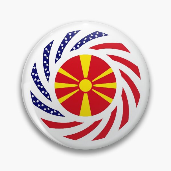Item preview, Macedonian American Multinational Patriot Flag Series designed and sold by Carbon-Fibre Media.