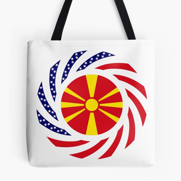 Item preview, Macedonian American Multinational Patriot Flag Series designed and sold by Carbon-Fibre Media.