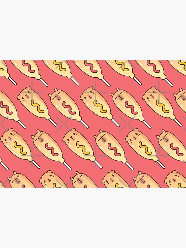 Bubu and Moonch, Corn Dogs Pattern by Miri-Noristudio