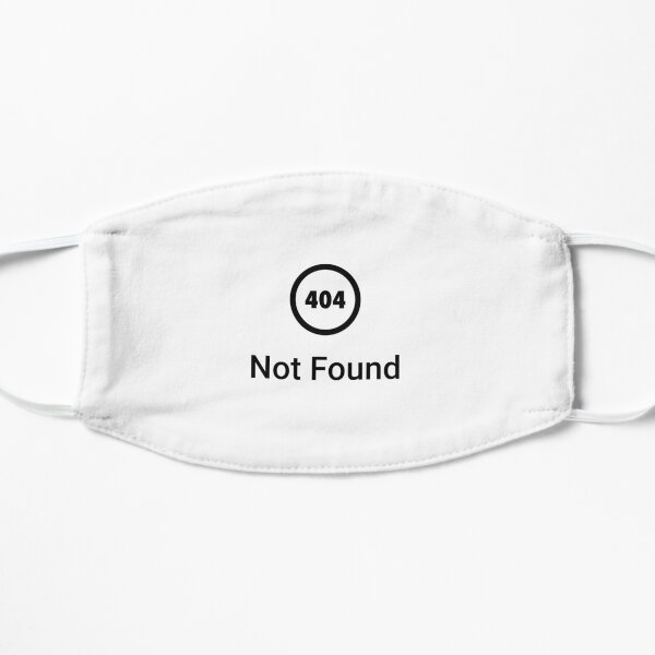 Error 404 not found Flat Mask
