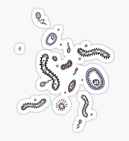 Bacteria Stickers | Redbubble