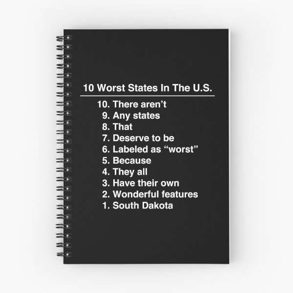 Item preview, South Dakota Is The Worst State Ever Funny print designed and sold by jakehughes2015.