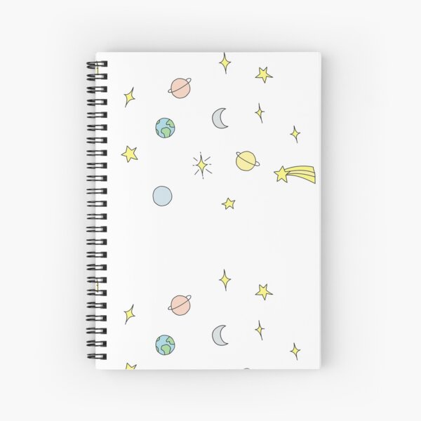 Stars and Planets Set Spiral Notebook