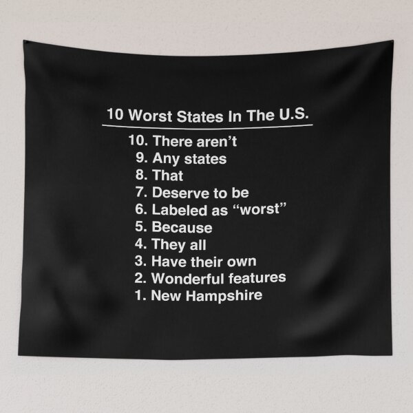 Item preview, New Hampshire Is The Worst State Ever Funny graphic designed and sold by jakehughes2015.