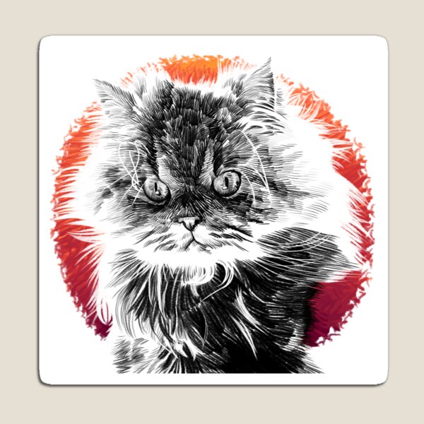 Angry Cat Magnet