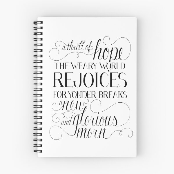 Item preview, A Thrill Of Hope Notebook designed and sold by dearlillie.