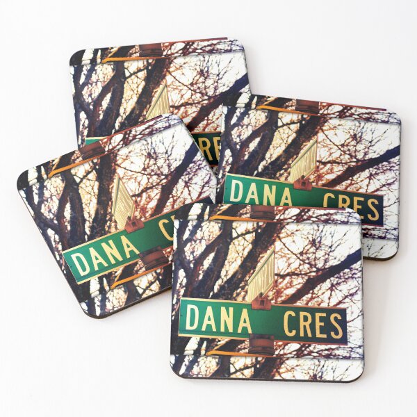 Dana, A gift for Dana, Dana street sign, Birthday gift for Dana Coasters (Set of 4)
