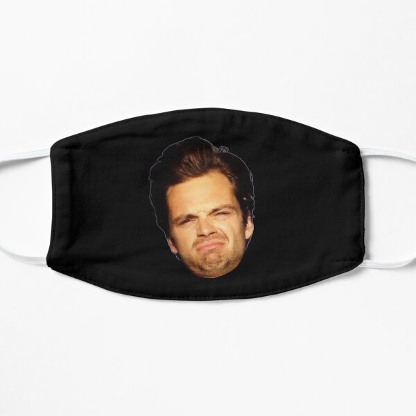 Sebastian Stan being confused Flat Mask
