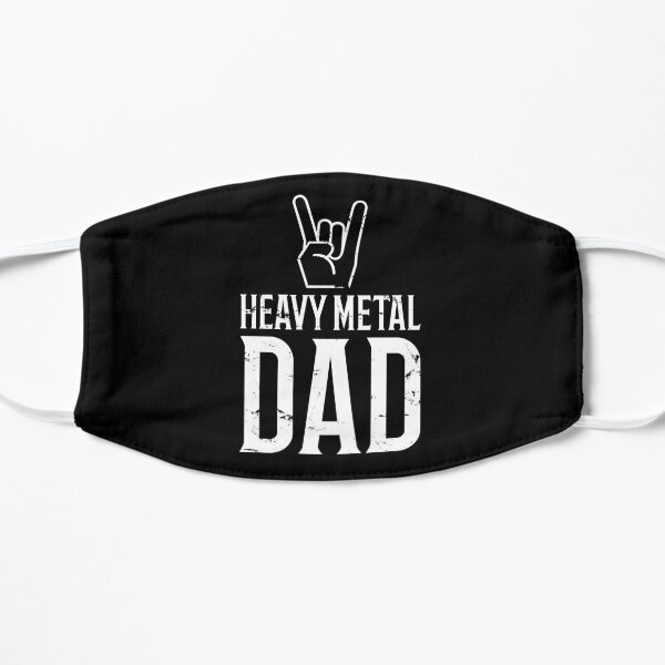 Heavy metal dad distressed Mask