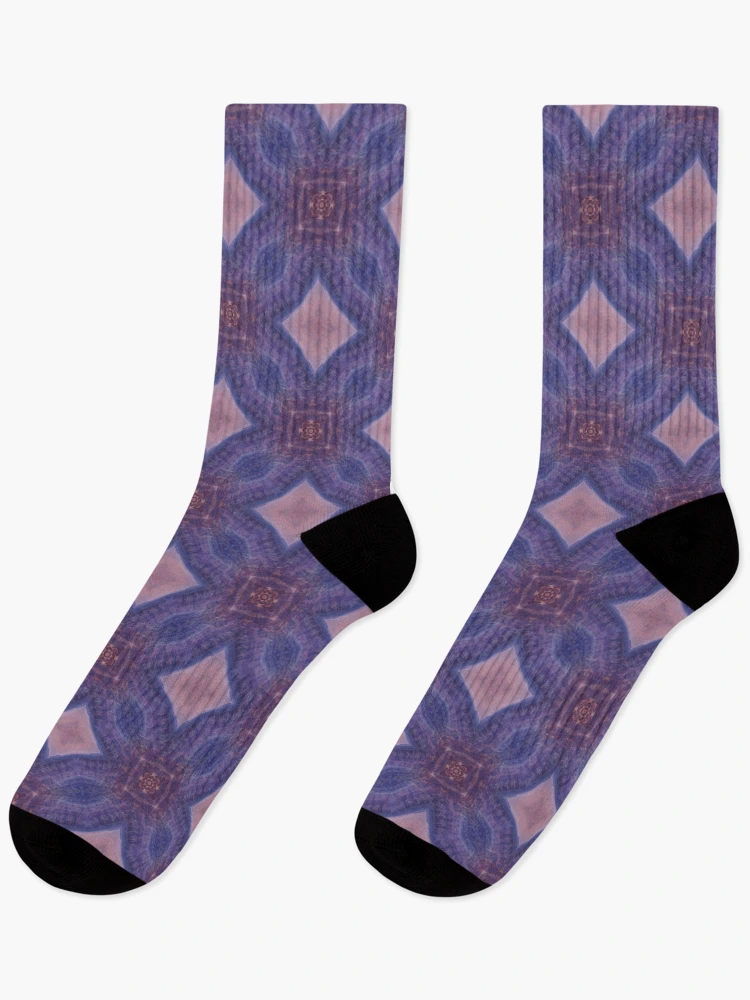 Thumbnail 1 of 5, Socks, Multicolor squares abstract pattern by Code03 designed and sold by Code03.