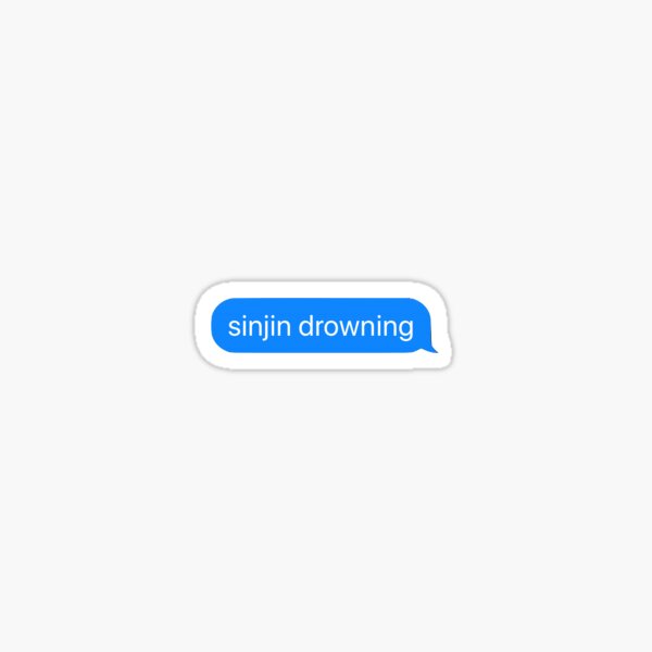 Sinjin Drowning Stickers Redbubble - sinjin drowning roblox game