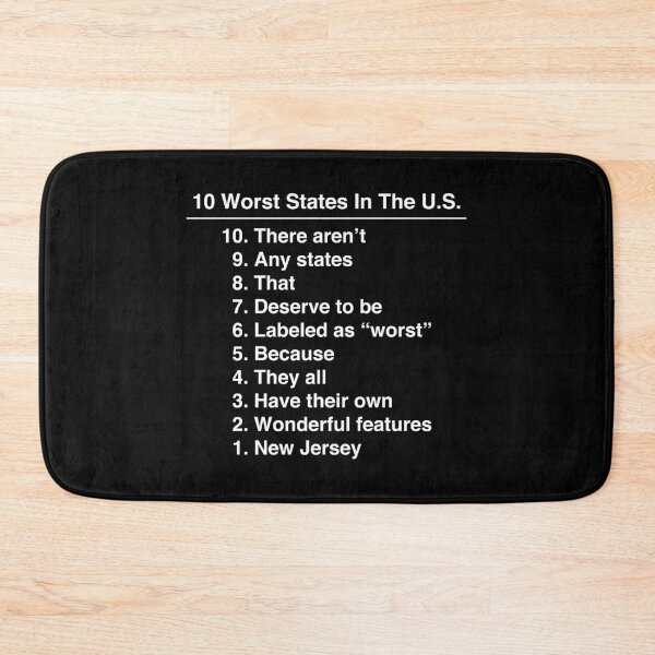 Item preview, New Jersey Is The Worst State Ever Funny print designed and sold by jakehughes2015.