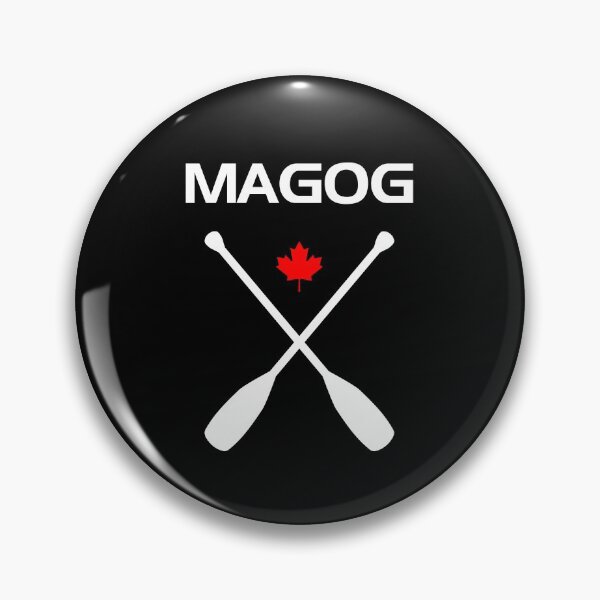 Item preview, Magog Canada Crossed Paddle Oars Maple Leaf Dark Color designed and sold by TinyStarCanada.
