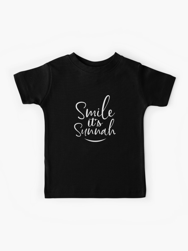 Arabic Baby Islamic Muslim T-shirt clothing any colour Gift Smile it's Sunnah