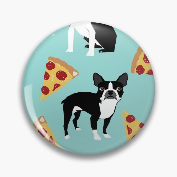 Item preview, Boston Terrier Pizza Mask designed and sold by PetFriendly.