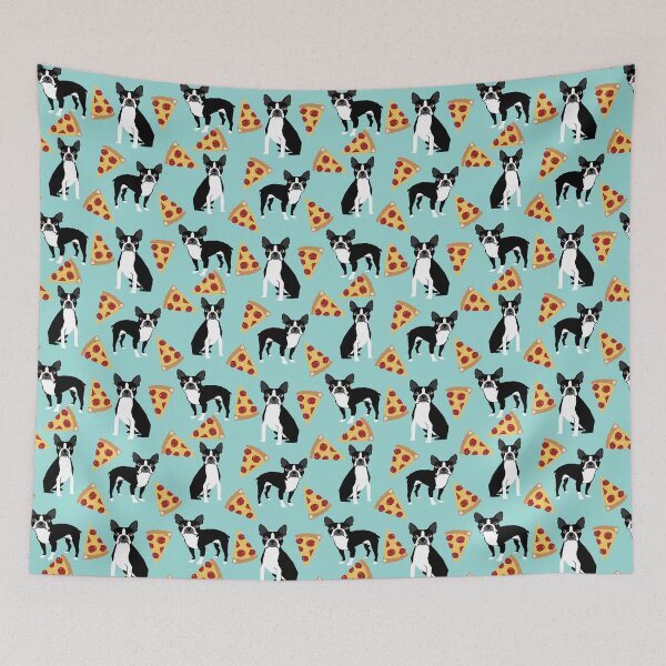 Item preview, Boston Terrier Pizza Mask designed and sold by PetFriendly.