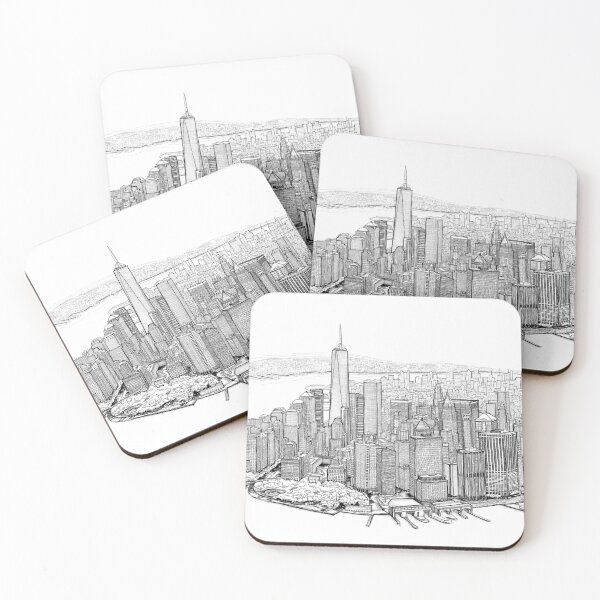 Item preview, Lower Manhattan designed and sold by ShawnGworekIllo.