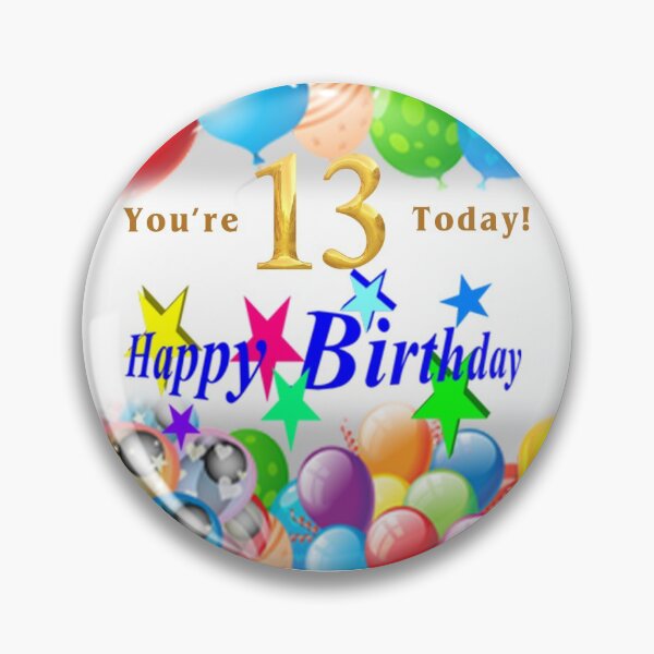 Aperçu de l'œuvre 13th Birthday Today créée et vendue par MakeMerry.